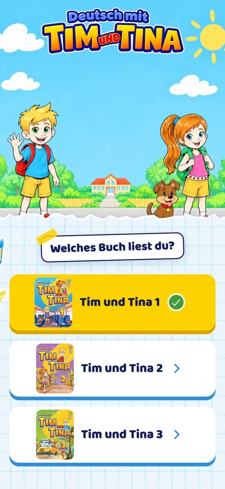 Deutsch mit Tim und Tina — Book picker